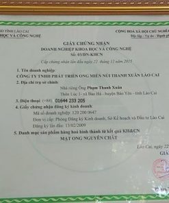 chứng nhận mật ong thanh xuân