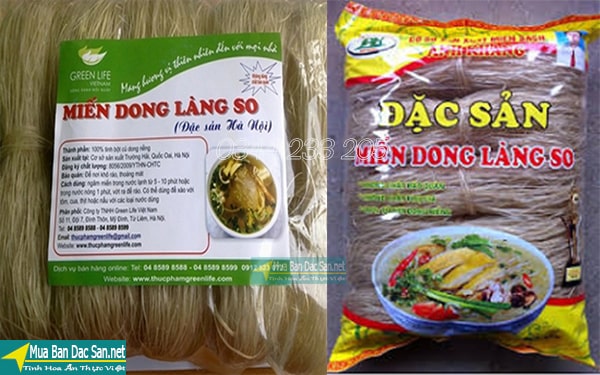 đặc sản miến dong làng so